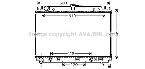 AVA QUALITY COOLING Радиатор, охлаждение двигателя DN2297